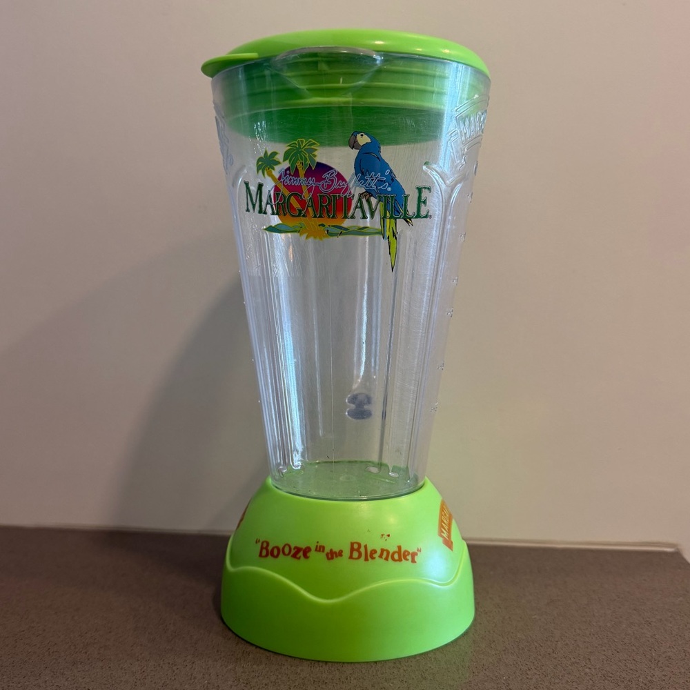 Margaritaville Mini Blender Booze in the Blender Green Novelty Bar Decor New